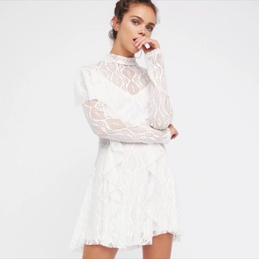NWT free people ivory lace dress